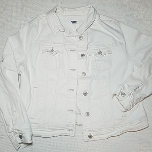 White jean jacket
